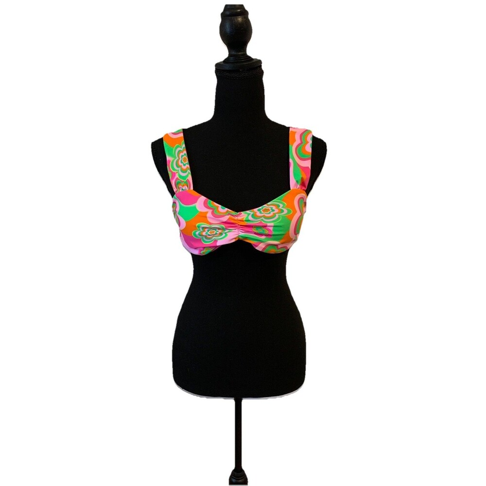 Bingo Surf Junior Size Large Swim Top Bralette Bikini Retro Hippie NWT NEW